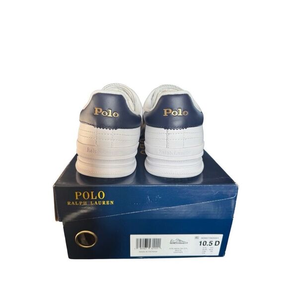 Ralph Lauren Polo White Leather Sneaker - Picture 7 of 8